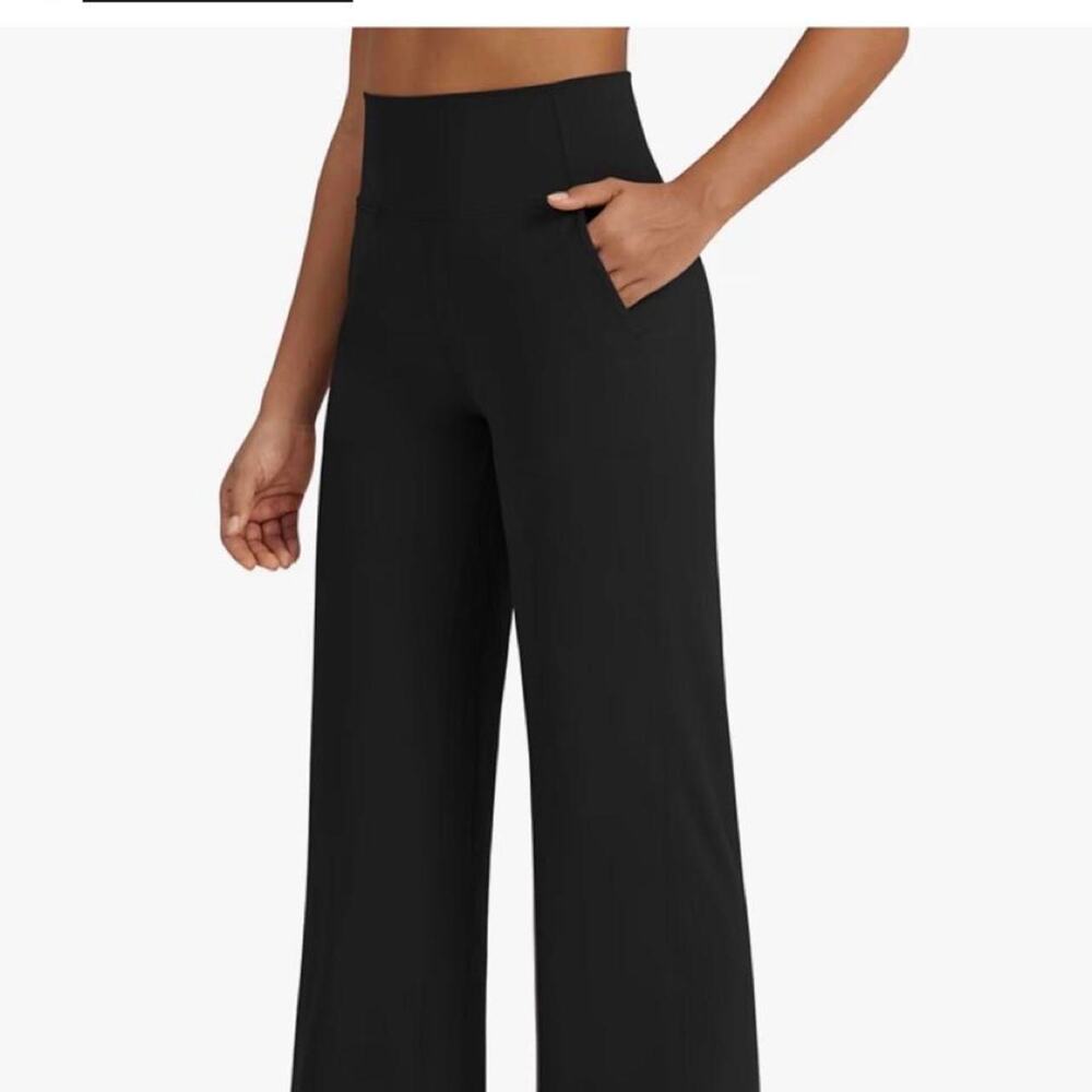 G4free black high waisted wide